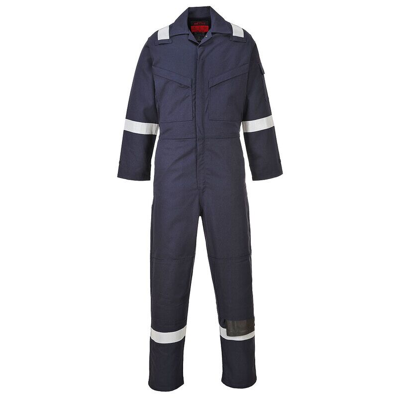 Portwest Araflame Work Lightweight Flame Resistant Coverall (Navy / 52 / Regular Fit)