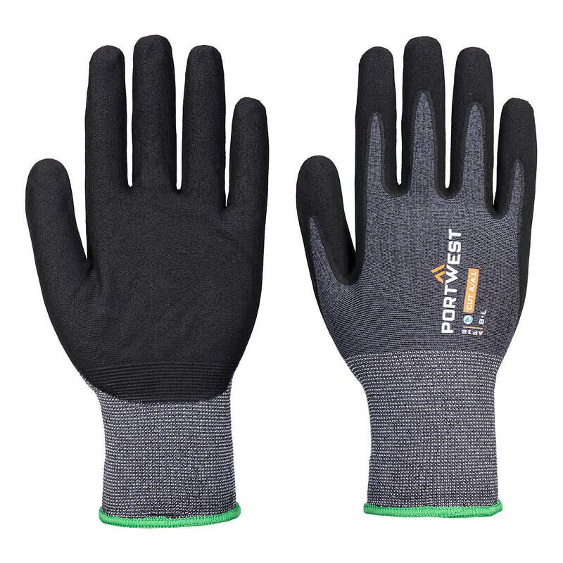 Portwest SG Grip15 Eco Nitrile Glove (Pk12) (Grey/Black / XL)