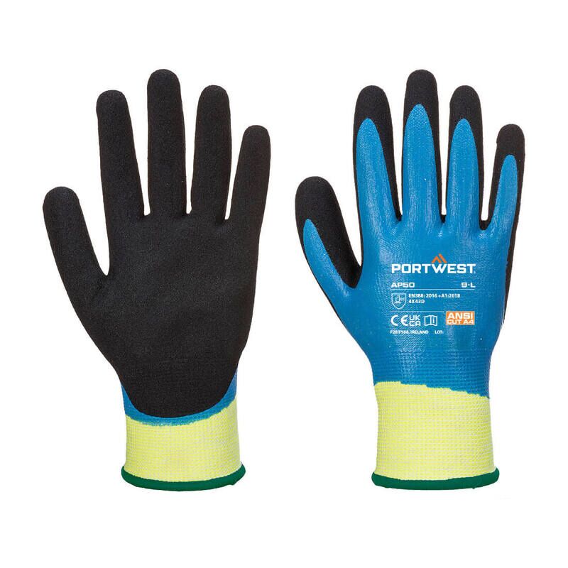 Portwest Aqua Cut Pro Glove (Blue/Black / M)