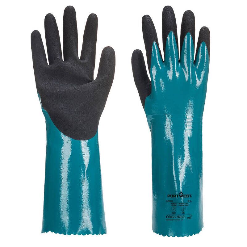 Portwest Sandy Grip Lite Gauntlet (Blue/Black / XXL / R)