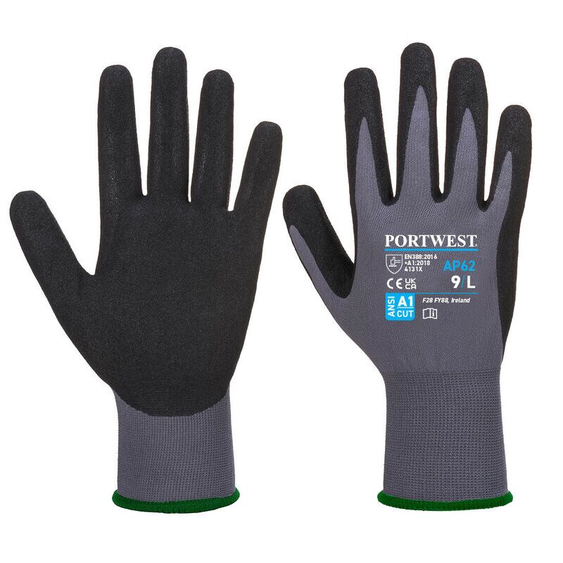 Portwest Dermiflex Aqua Glove (Grey/Black / XXL)
