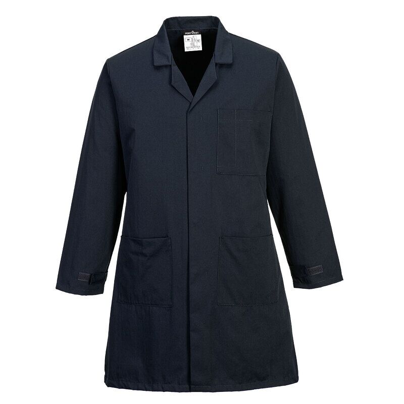 Portwest Anti-Static ESD Coat (Navy NV / L / R)