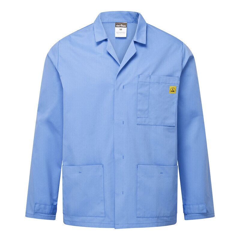 Portwest Anti-Static ESD Lab Jacket (Hamilton Blue / 4XL / R)