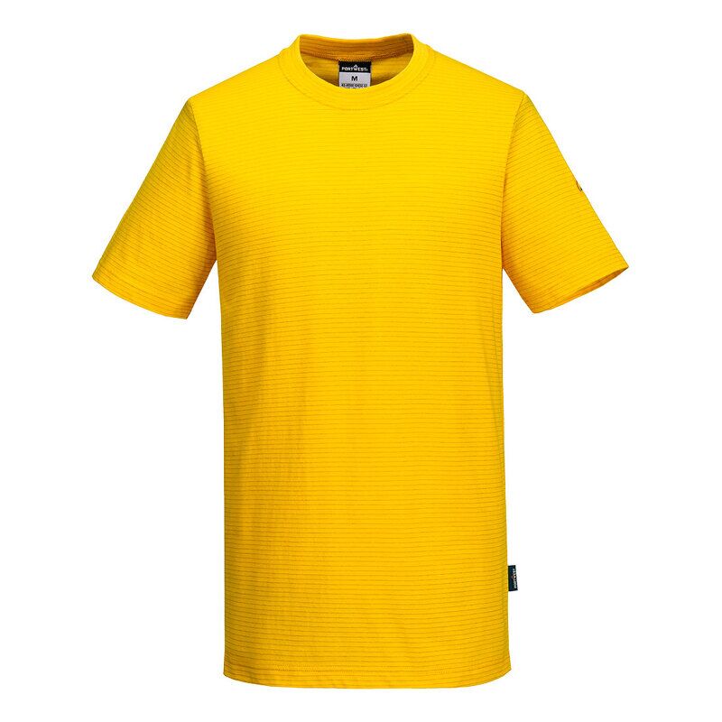 Portwest Anti-Static ESD T-Shirt S/S (Deep Yellow / S / 3)