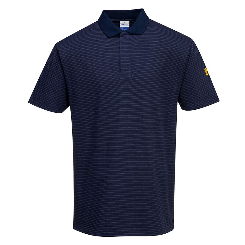 Portwest Anti-Static ESD Polo Shirt (Navy / S / R)