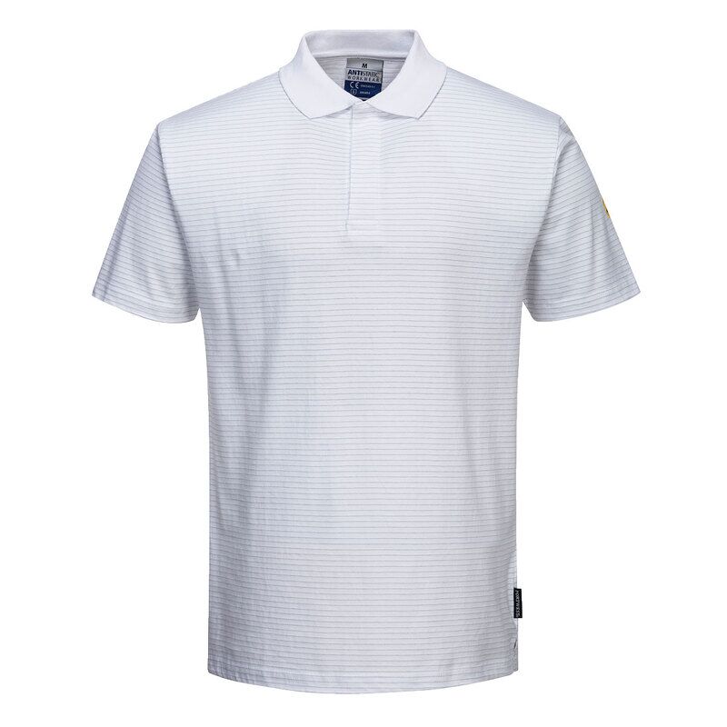 Portwest Anti-Static ESD Polo Shirt (White / XL / R)
