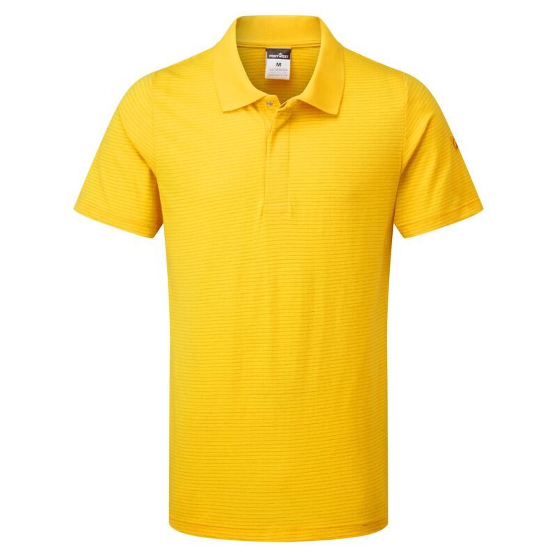 Portwest Anti-Static ESD Polo Shirt S/S (Deep Yellow / S / 3)