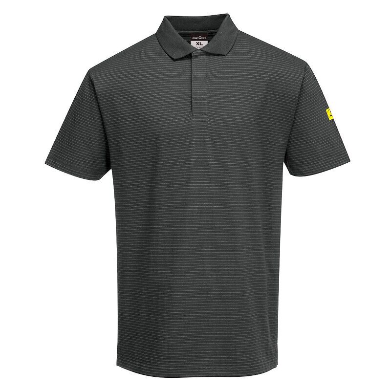 Portwest Anti-Static ESD Polo Shirt S/S (Zoom Grey / XXL / R)