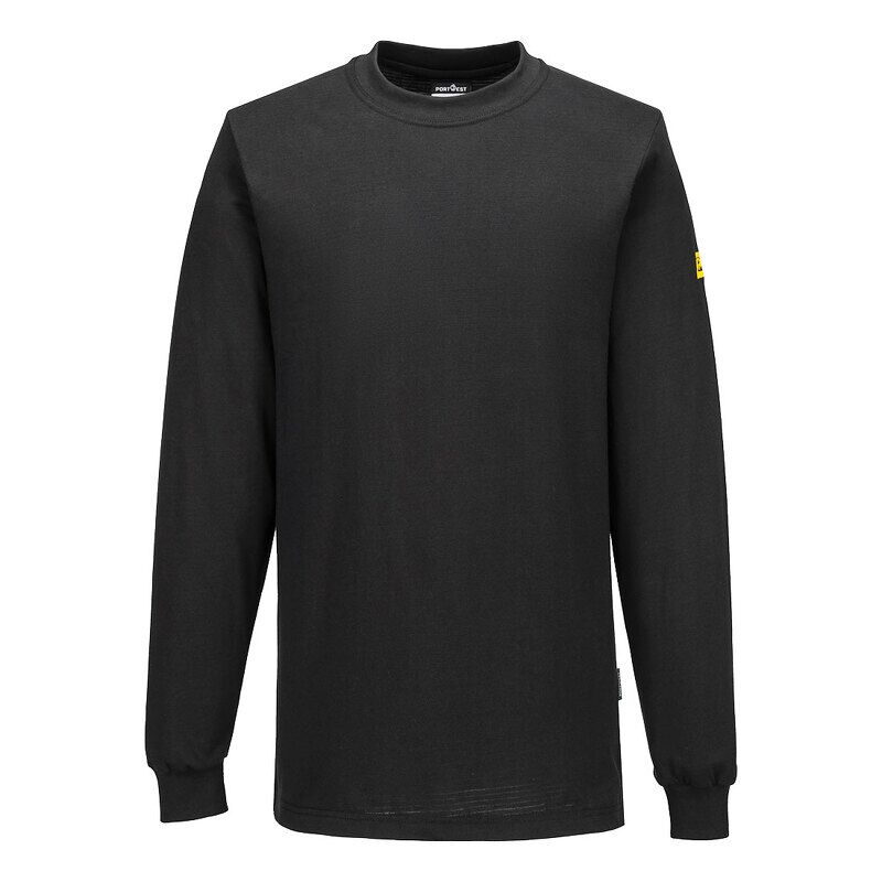 Portwest Anti-Static ESD T-Shirt L/S (Black / XXL / R)