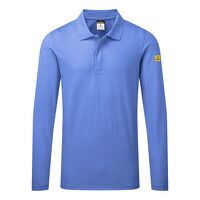 Portwest Anti-Static ESD Polo L/S (Hamilton Blue / XL / R)