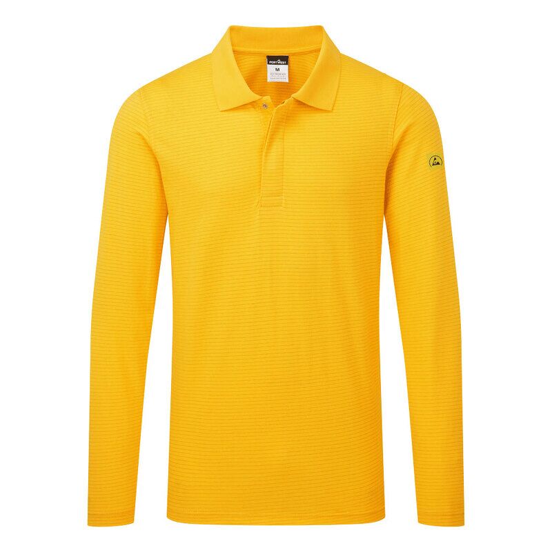 Portwest Anti-Static ESD Polo L/S (Deep Yellow / XXXL / 3)