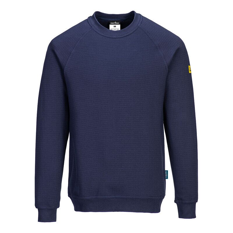 Portwest Anti-Static ESD Sweatshirt (Navy / S / R)