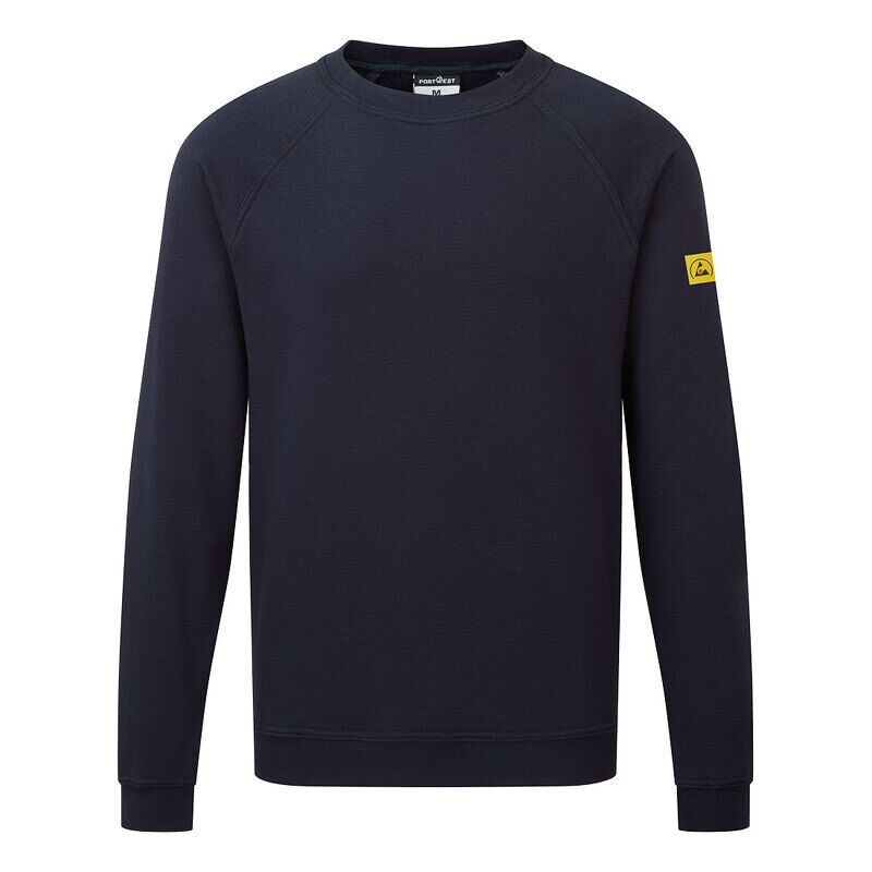 Portwest Anti-Static ESD Sweatshirt (Navy / XXXL / R)