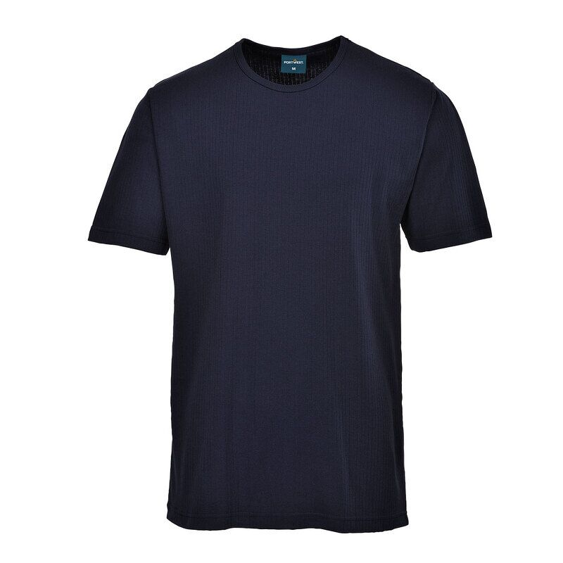 Portwest Thermal T-Shirt Short Sleeve (Navy / S / R)