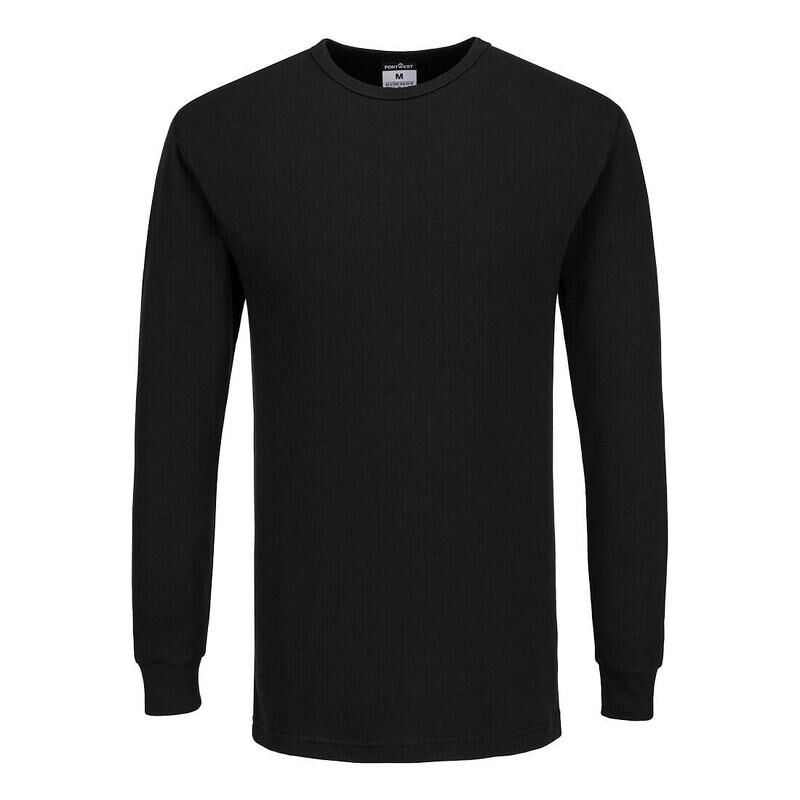Portwest Thermal T-Shirt Long Sleeve (Black / M / R)