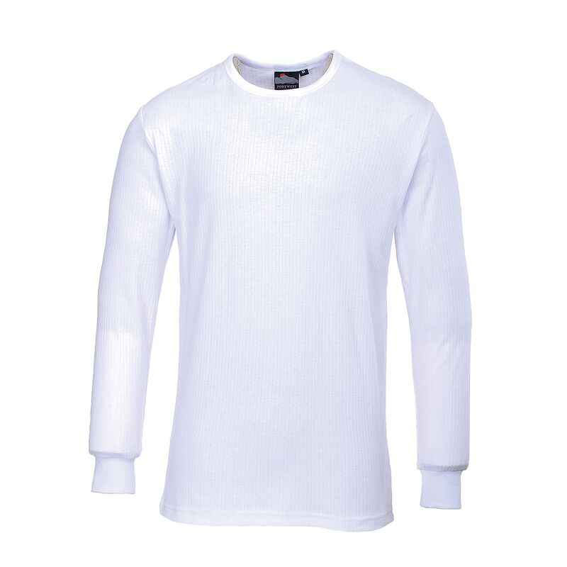 Portwest Thermal T-Shirt Long Sleeve (White / L / R)