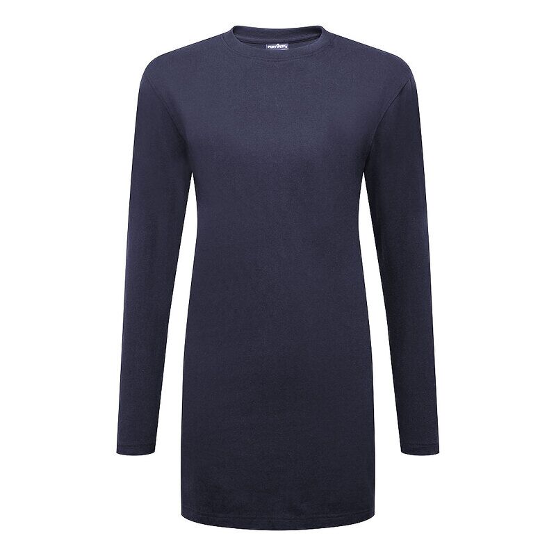 Portwest Women's Cotton Relaxed Fit T-Shirt L/S (Navy NV / XXS / R)