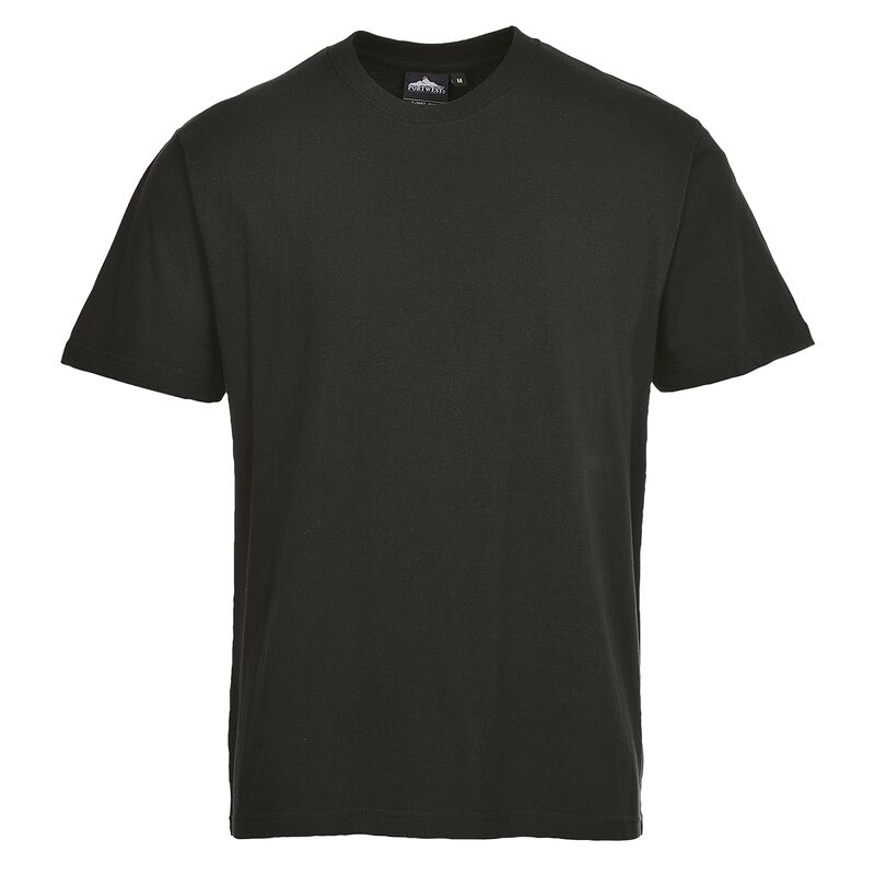 Portwest Turin Premium T-Shirt (Black / L / Regular Fit)
