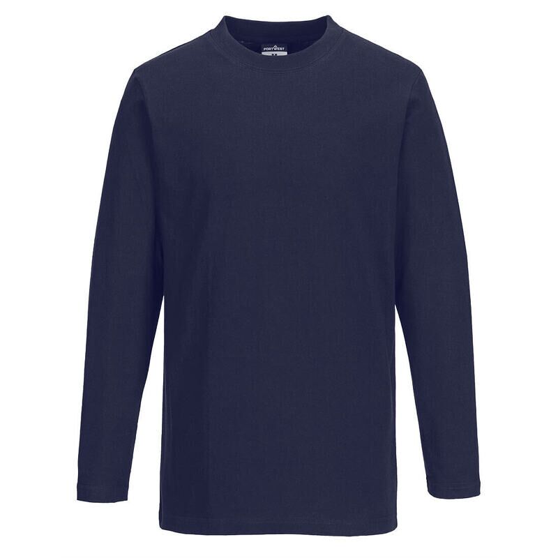Portwest Long Sleeve T-Shirt (Navy / XL / Regular Fit)