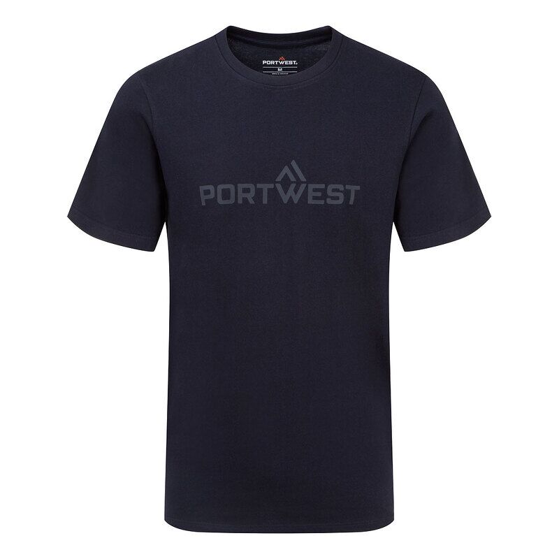 Portwest Portwest Cotton Short Sleeved T-Shirt (Navy NV / M / Regular Fit)