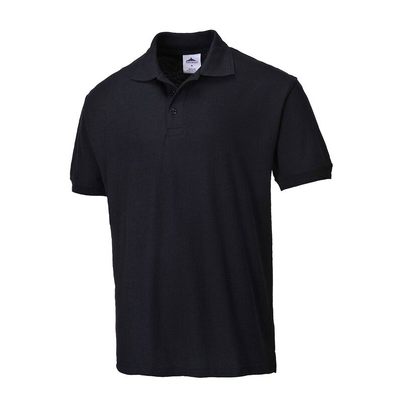 Portwest Naples Polo-Shirt (Black / M / Regular Fit)