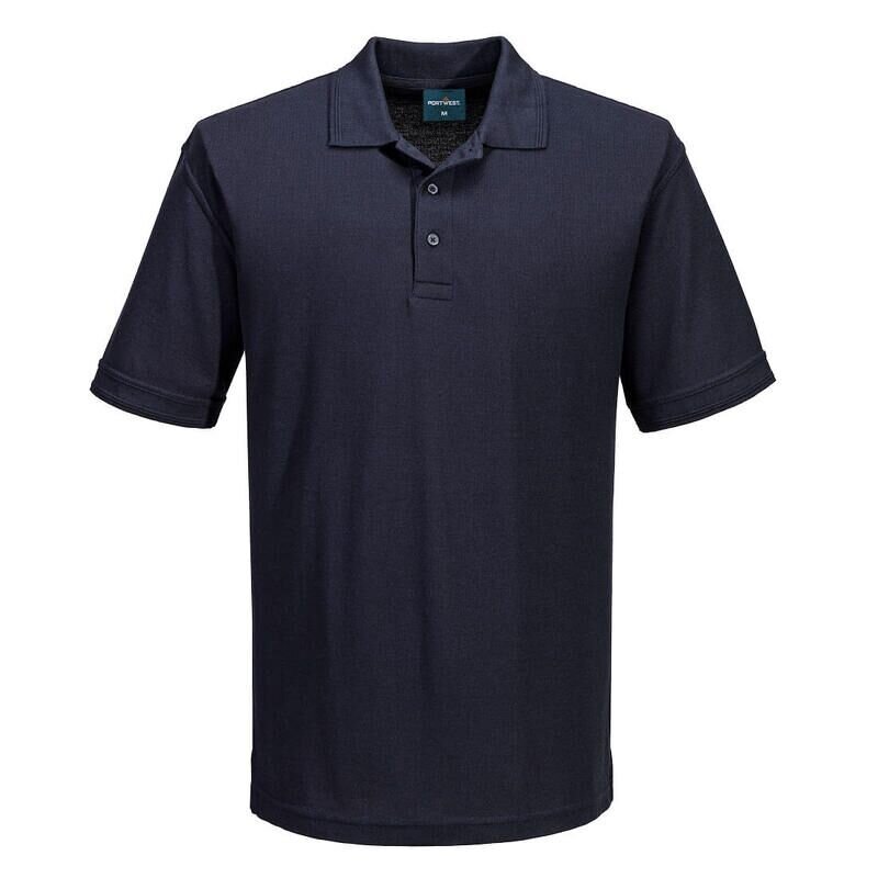 Portwest Naples Short Sleeved Polo-Shirt (Navy / XXXL / Regular Fit)