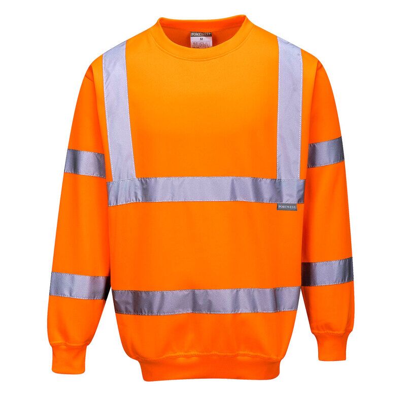 Portwest Hi-Vis Sweatshirt (Orange / XXS / Regular Fit)