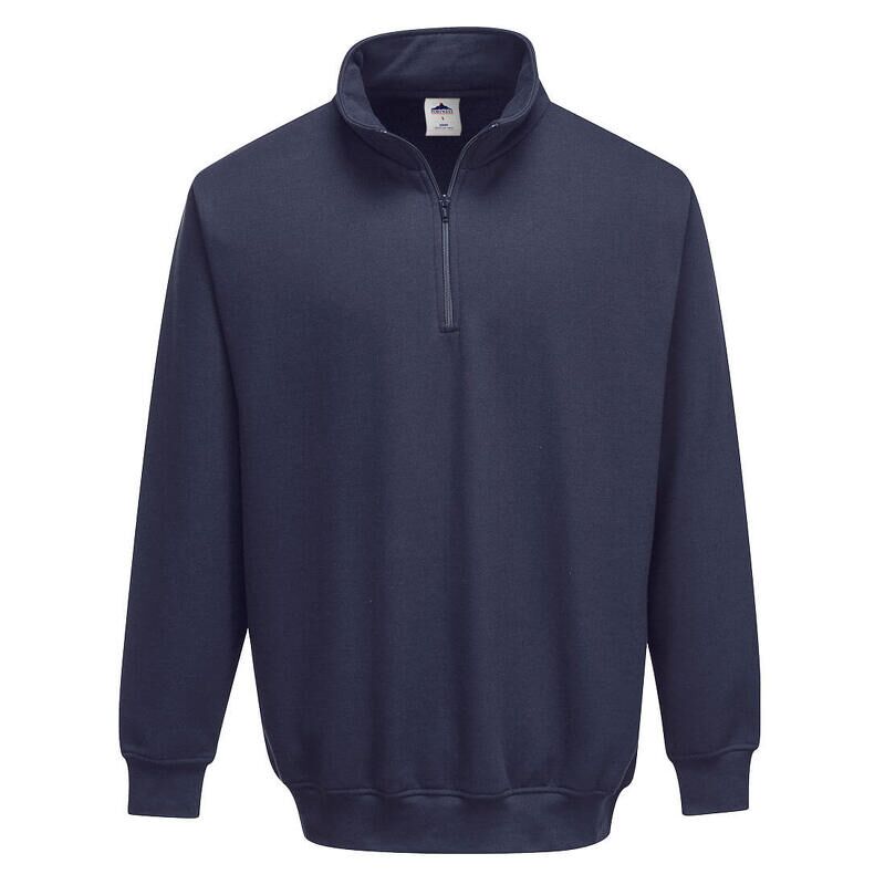 Portwest Sorrento 1/4 Zip Neck Sweatshirt (Navy / M / Regular Fit)