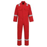 Portwest Bizweld Iona Flame Resistant Coverall (Red / L / Regular Fit)