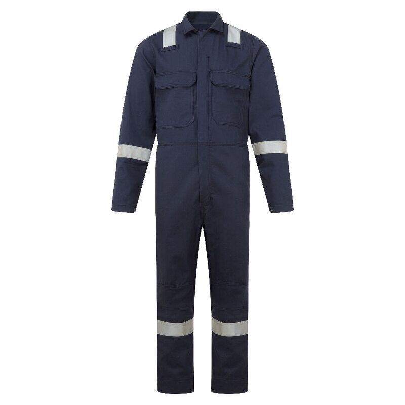 Portwest Bizweld Work Flame Resistant Classic Coverall (Navy / S / Regular Fit)