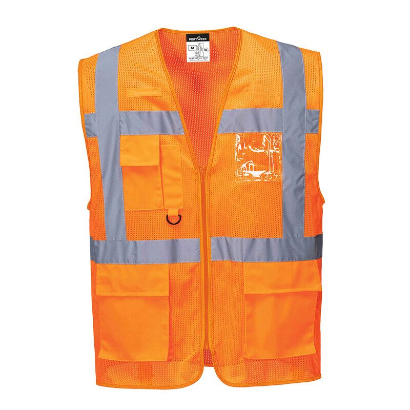 Athens MeshAir Executive Vest (Orange / XXL / Regular Fit)