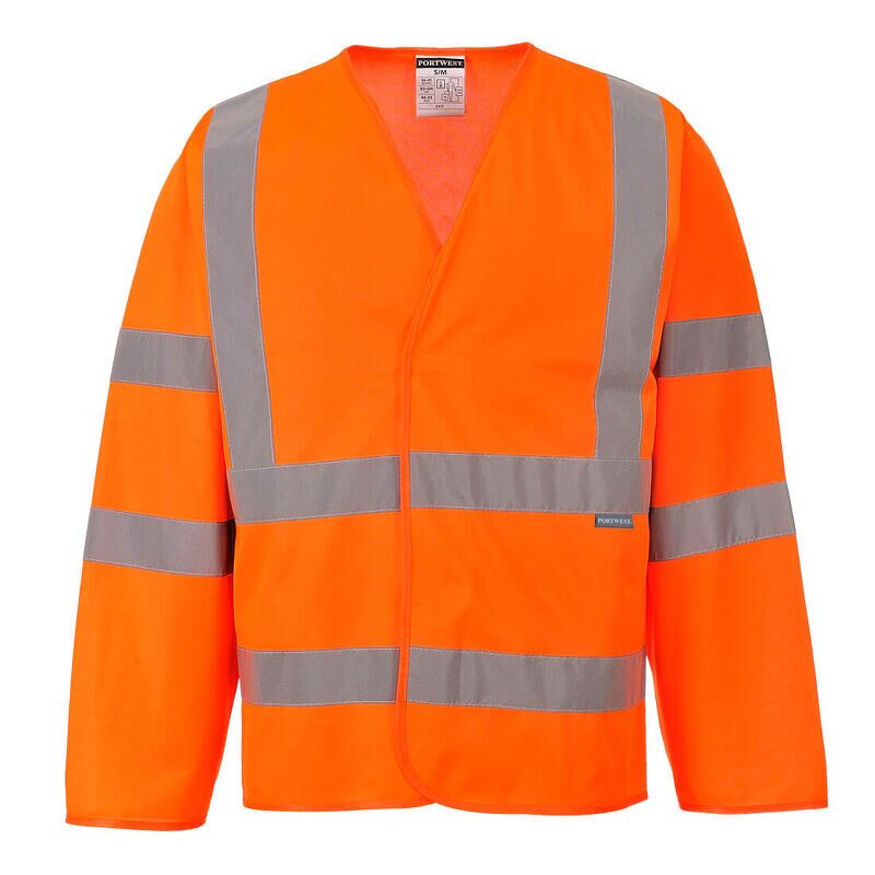 Portwest Hi-Vis Band and Brace Jacket L/S (Orange / L/XL / Regular Fit)