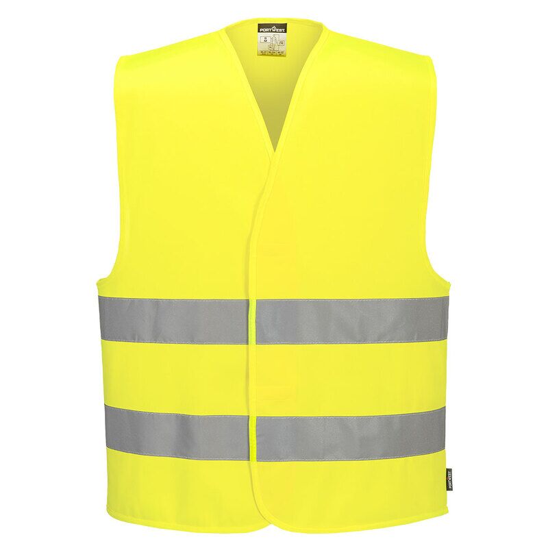 Hi-Vis Two Band Vest (Yellow / LXL / Regular Fit)