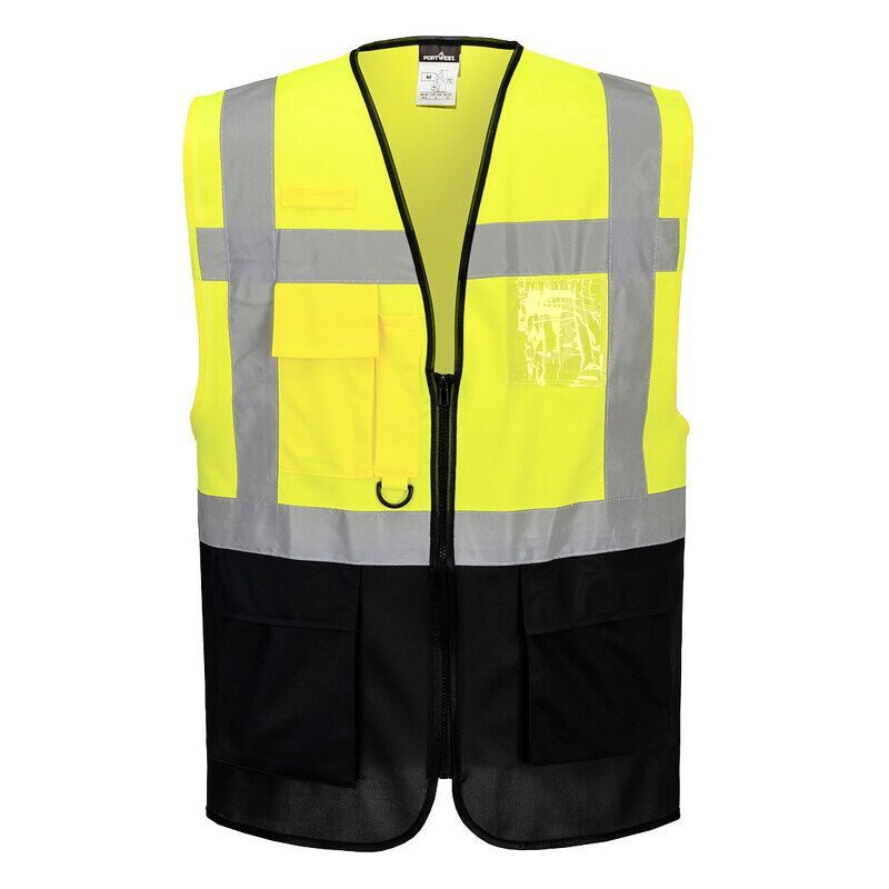 Warsaw Executive Vest (Yellow/Navy / 4XL / Regular Fit)