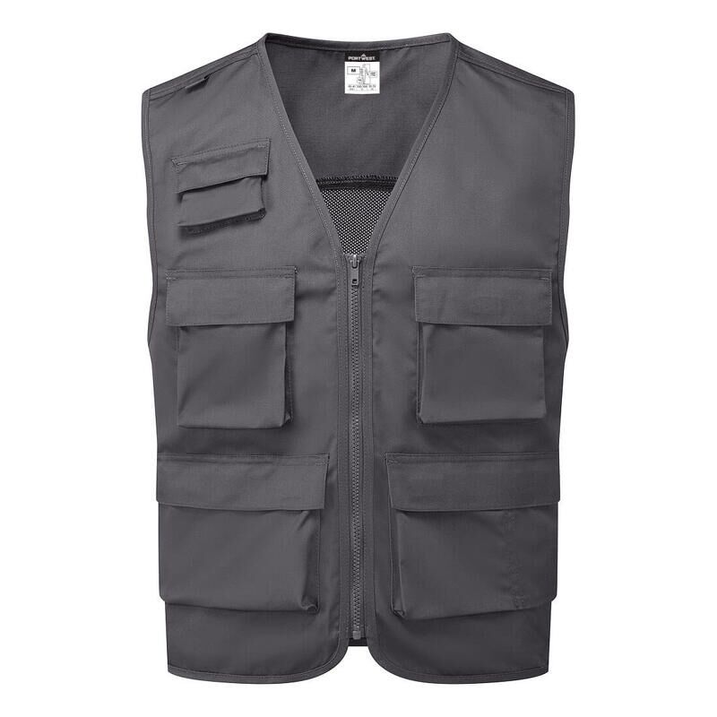 Portwest Work Vest (Metal Grey / XL / R)