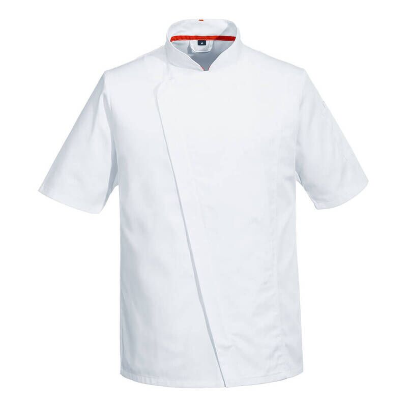 Portwest Chef's MeshAir Pro Asymmetrical Jacket S/S (White / S / R)