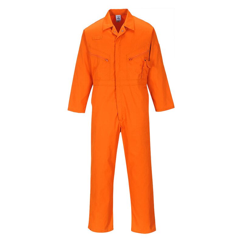 Portwest Liverpool Zip Coverall (Orange / L / Regular Fit)