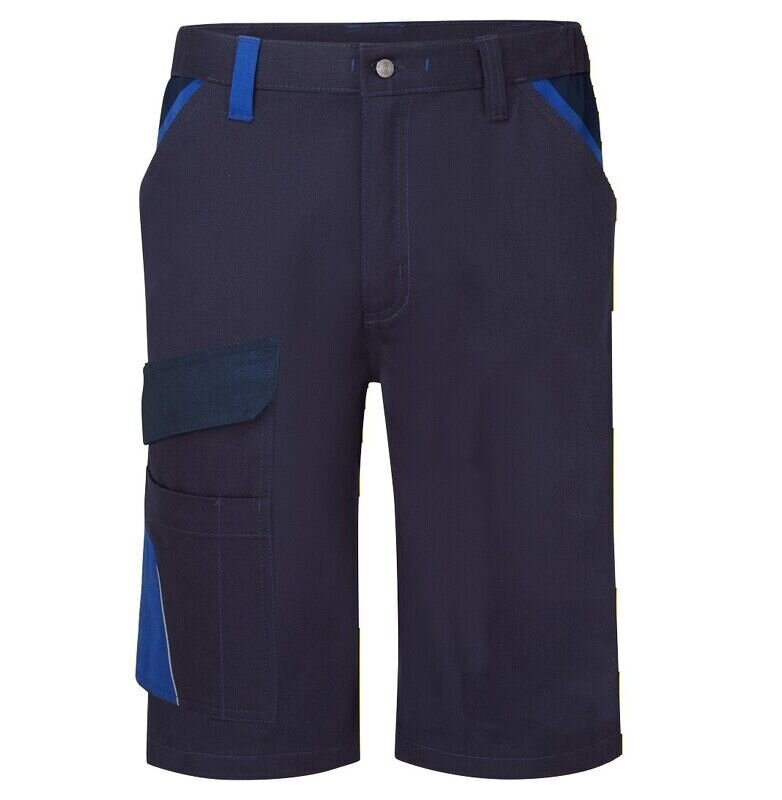 Portwest WX1 Two Tone Cotton Shorts (Navy/Royal / 44 / Regular Fit)