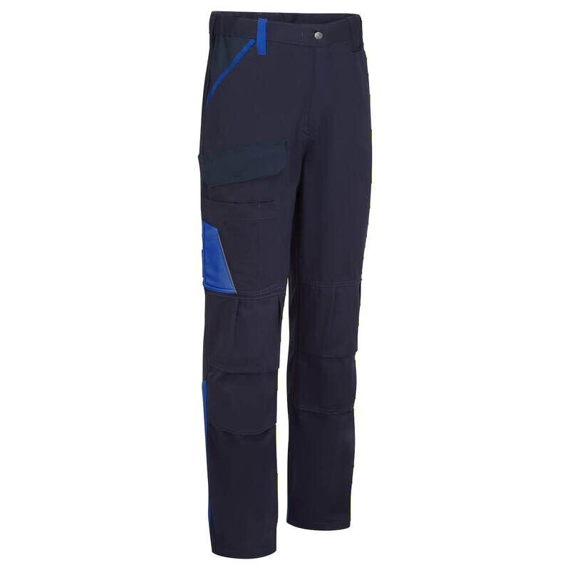 Portwest WX1 Lightweight Cotton Work Trousers (Navy/Royal / 47 / Regular Fit)