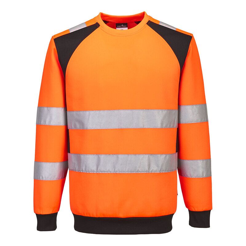 Portwest WX2 Eco Hi-Vis Sweatshirt (Orange/Black / 5XL / Regular Fit)