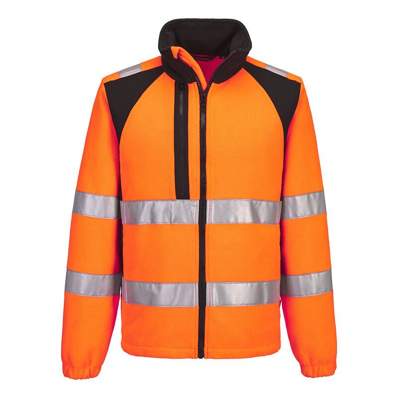 Portwest WX2 Eco Hi-Vis Fleece (Orange/Black / L / Regular Fit)