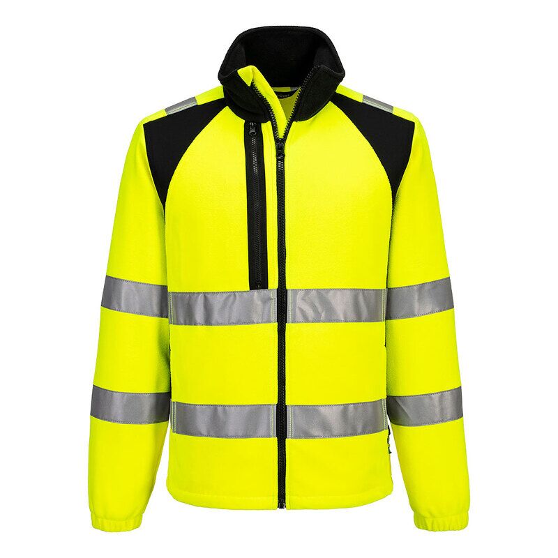 Portwest WX2 Eco Hi-Vis Fleece (Yellow/Black / XXL / Regular Fit)