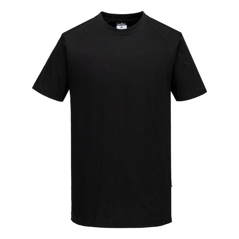 Portwest WX2 Short Sleeved T-Shirt (Black / XXL / Regular Fit)