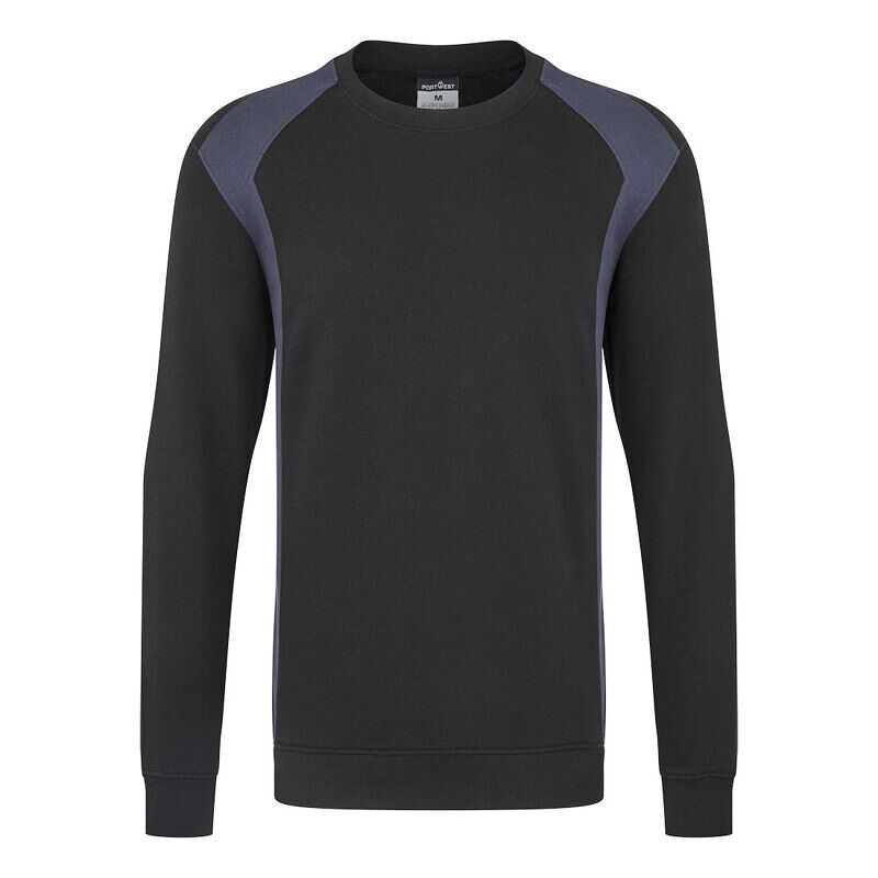 Portwest WX2 Eco Sweatshirt (Black/Navy / M / Regular Fit)
