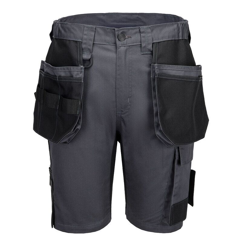 Portwest WX2 Eco Craft Holster Shorts (Metal Grey / 28 / Regular Fit)