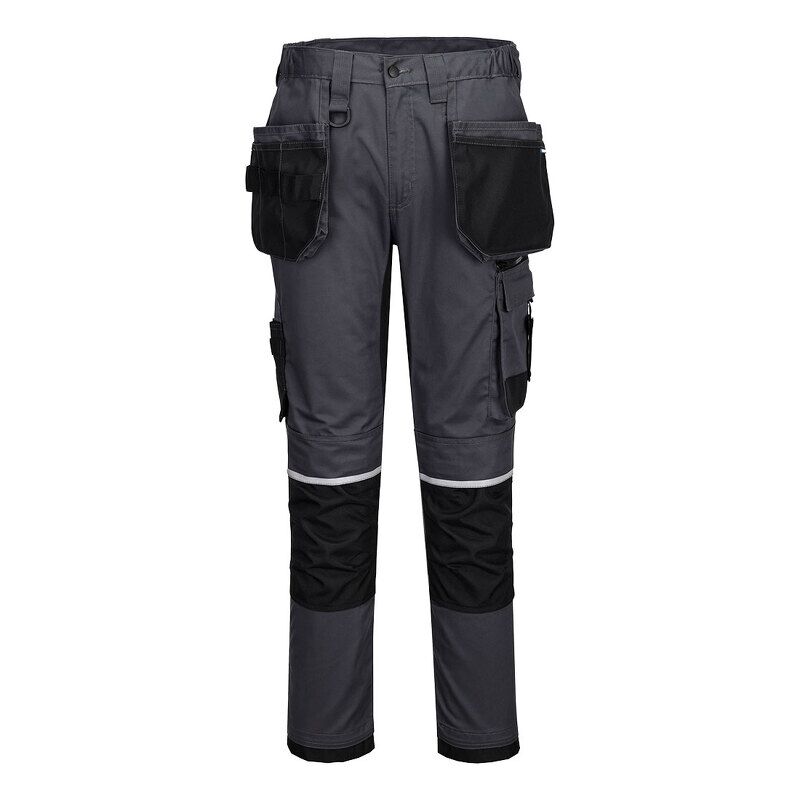 Portwest WX2 Eco Craft Holster Trousers (Metal Grey Short / 33/ Short Fit)