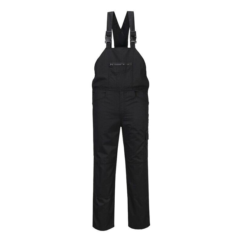 Portwest WX2 Eco Stretch Bib and Brace (Black / XXXL / Regular Fit)