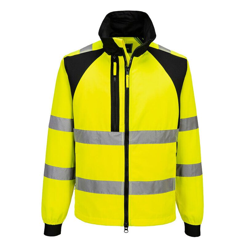 Portwest WX2 Eco Hi-Vis Work Jacket (Yellow/Black / S / Regular Fit)