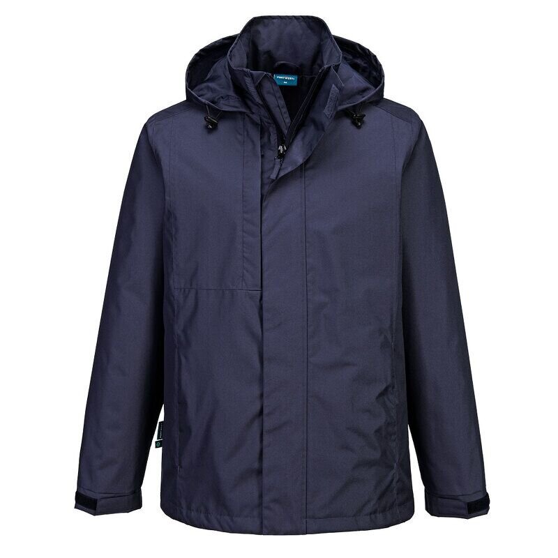 Portwest WX2 Eco Rain Jacket (Navy / S / Regular Fit)