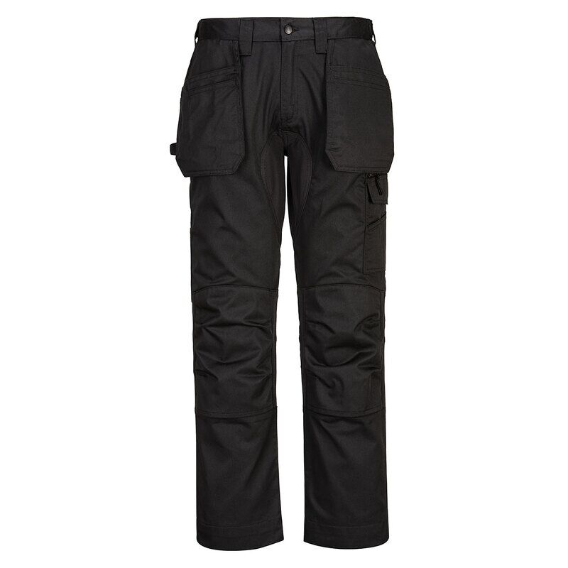 Portwest WX2 Eco Stretch Holster Trousers (Black / 33 / Regular Fit)